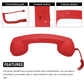📞Vintage Retro Telephone Handset ✨The most unique gift! Perfect for Lovers of ceremonial occasions🎄