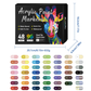 🎨 Dual Tip Acrylic Paint Pen Marker - 24/48/72/96 Colors🔥