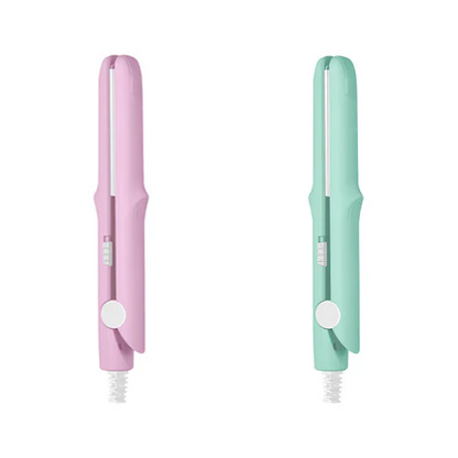 💥Hot Sale 50% Off🔥2-in-1 Mini Curling Wand & Flat Iron Hair Straightener
