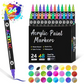 🎨 Dual Tip Acrylic Paint Pen Marker - 24/48/72/96 Colors🔥