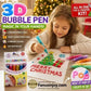 🔮Magic Pen – Draw 3D with one stroke!🎄DIY Bubble Popcorn Drawing Pens
