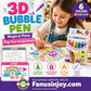 🔮Magic Pen – Draw 3D with one stroke!🎄DIY Bubble Popcorn Drawing Pens