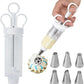 🍪 Stainless Steel Cookie Press & Cake Decorating Gun Kit