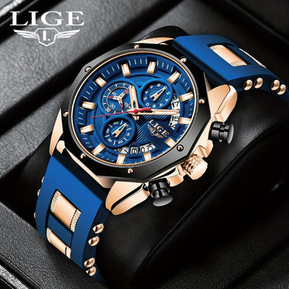 ⌚Men's Outdoor Waterproof Sport Quartz Watch Watch with Chronigraph