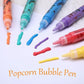 🔮Magic Pen – Draw 3D with one stroke!🎄DIY Bubble Popcorn Drawing Pens