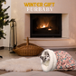 Warm Plush Thick Cat Sleeping Bag – Soft Burrow Cat Bed, Self-Warming Enclosed Cave Bed for Kittens & Small Pets