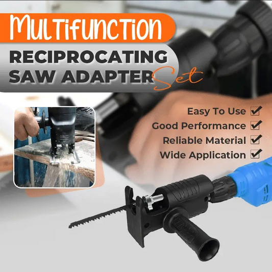 🔧 Multifunction Reciprocating Saw Adapter – Turns Your Drill into a Cutting Tool – Wood, Metal & Plastic 🛠️