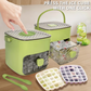 🎁Last Day Promotion 50% OFF🔥Essential for summer🥤🧊 Ice Cube Maker with Storage – 48 cubes at once, leak‑proof lid. Stackable, saves space. Includes ice scoop & tong.