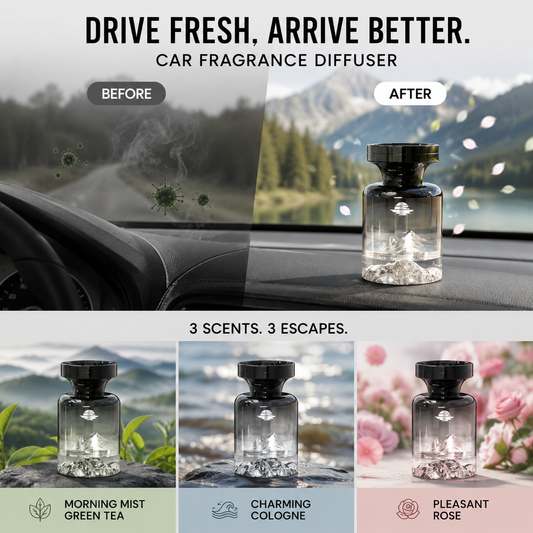 🥳2026 HOT SALE🥳🌿 50% OFF!🚗 Long-Lasting Car Air Freshener – Natural plant extracts, eliminates smoke & pet odours. Weeks of freshness. Mountain design. Breath easy! 💨✨