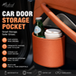 🧺Leather Car Door Cup Holder – Wide‑mouth opening, easy reach for drinks & phone. Clip‑on secure fit. PU leather, tough & stylish. 🛡️✨