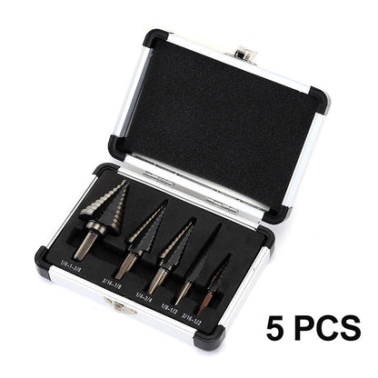 ⏳Time-Limited Special⏰Pagoda-shaped Drill Bits Set with Aluminum Storage Case