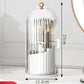 Sliding Lid Toothbrush Holder - 360° Rotatable Bathroom Organizer with Dust Cover