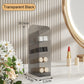 Sliding Lid Toothbrush Holder - 360° Rotatable Bathroom Organizer with Dust Cover