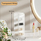 Sliding Lid Toothbrush Holder - 360° Rotatable Bathroom Organizer with Dust Cover