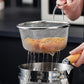 🪴🫙 50% OFF! Handheld Stainless Steel Sieve – Fine & Coarse Mesh, Ergonomic Handle, Rust-Resistant