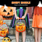 📢📢50% OFF !! 🎃👻Halloween Pumpkin Treat Bags | Resealable Zipper Prevents Candy Spills🍬