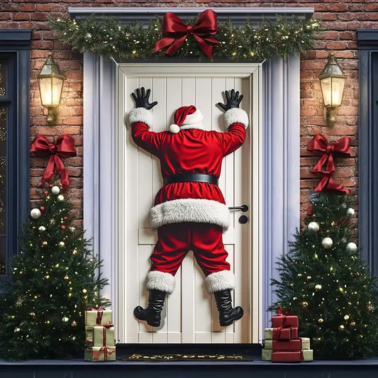 Christmas Door Backdrop Decoration Banner
