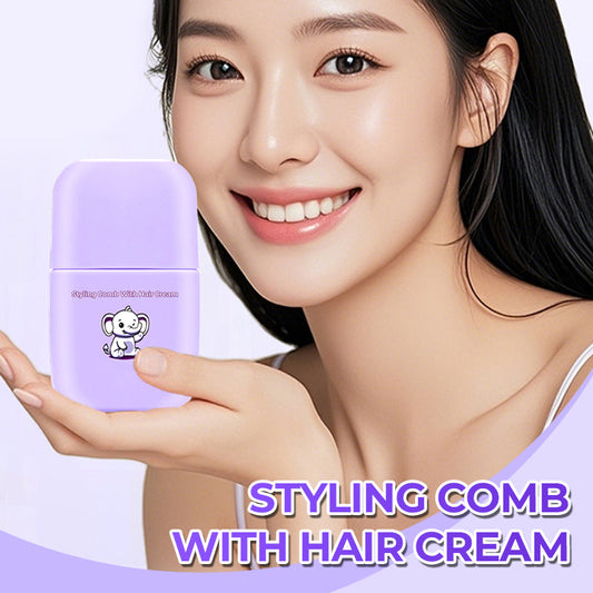 Styling Comb With Hair Cream