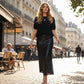 Women’s Knit Top and Sequin Skirt 2-Piece Set