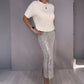 Women’s Knit Top and Sequin Skirt 2-Piece Set