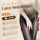 Value Bundle: 8D Oil-Sheen Rose Lace Stockings + Cosmetic Bag