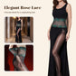 Value Bundle: 8D Oil-Sheen Rose Lace Stockings + Cosmetic Bag
