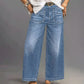 Women's Casual High-Rise Wide-Leg Jeans