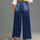 Women's Casual High-Rise Wide-Leg Jeans