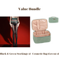 Value Bundle: 8D Oil-Sheen Rose Lace Stockings + Cosmetic Bag