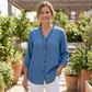Women's Casual Ruffle V-Neck Shirt
