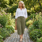 💐50% OFF✨Ribbed Wide-Leg Capri Pants – Elastic Waist for Daily Wear🌿