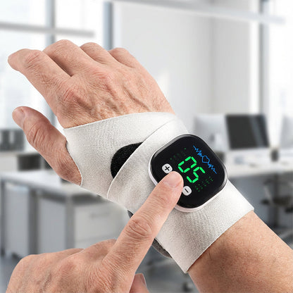 📢📢 50% OFF !! ⏰ Rechargeable Adjustable Electric Wrist Massager – Relieves Pain, Soothes Stiffness & Perfect for Office, Home & Recovery 🌿✨