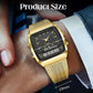 Retro Style Square Face Multifunction Watch