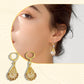 Women's Gold-Plated Teardrop Earrings