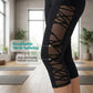 Women Breathable Mesh Splicing Yoga Leggings