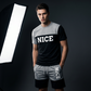 Men's Color-Block Tee and Shorts Set