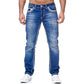 High-Stretch Double-Stitched Men's Jeans