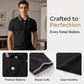 Men Fashion Contrast Lapel Quick Drying Short Sleeve T-Shirt