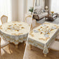 🌹 50% OFF NOW! ✨ Waterproof Gold Rose Tablecloth – Embossed design, stain-resistant & elegant – Perfect for dining, parties & special occasions 🍽️