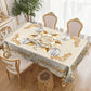 🌹 50% OFF NOW! ✨ Waterproof Gold Rose Tablecloth – Embossed design, stain-resistant & elegant – Perfect for dining, parties & special occasions 🍽️
