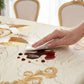 🌹 50% OFF NOW! ✨ Waterproof Gold Rose Tablecloth – Embossed design, stain-resistant & elegant – Perfect for dining, parties & special occasions 🍽️