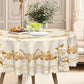 🌹 50% OFF NOW! ✨ Waterproof Gold Rose Tablecloth – Embossed design, stain-resistant & elegant – Perfect for dining, parties & special occasions 🍽️