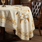🌹 50% OFF NOW! ✨ Waterproof Gold Rose Tablecloth – Embossed design, stain-resistant & elegant – Perfect for dining, parties & special occasions 🍽️