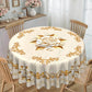 🌹 50% OFF NOW! ✨ Waterproof Gold Rose Tablecloth – Embossed design, stain-resistant & elegant – Perfect for dining, parties & special occasions 🍽️