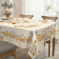 🌹 50% OFF NOW! ✨ Waterproof Gold Rose Tablecloth – Embossed design, stain-resistant & elegant – Perfect for dining, parties & special occasions 🍽️