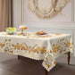 🌹 50% OFF NOW! ✨ Waterproof Gold Rose Tablecloth – Embossed design, stain-resistant & elegant – Perfect for dining, parties & special occasions 🍽️