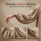 Women's Off-Shoulder Maxi Dress Lantern Sleeve Dress