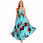 Women's Printed Spaghetti Strap Maxi Dress