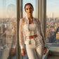 Women's Summer Floral Sheer Mesh Jacket