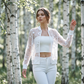 Women's Summer Floral Sheer Mesh Jacket